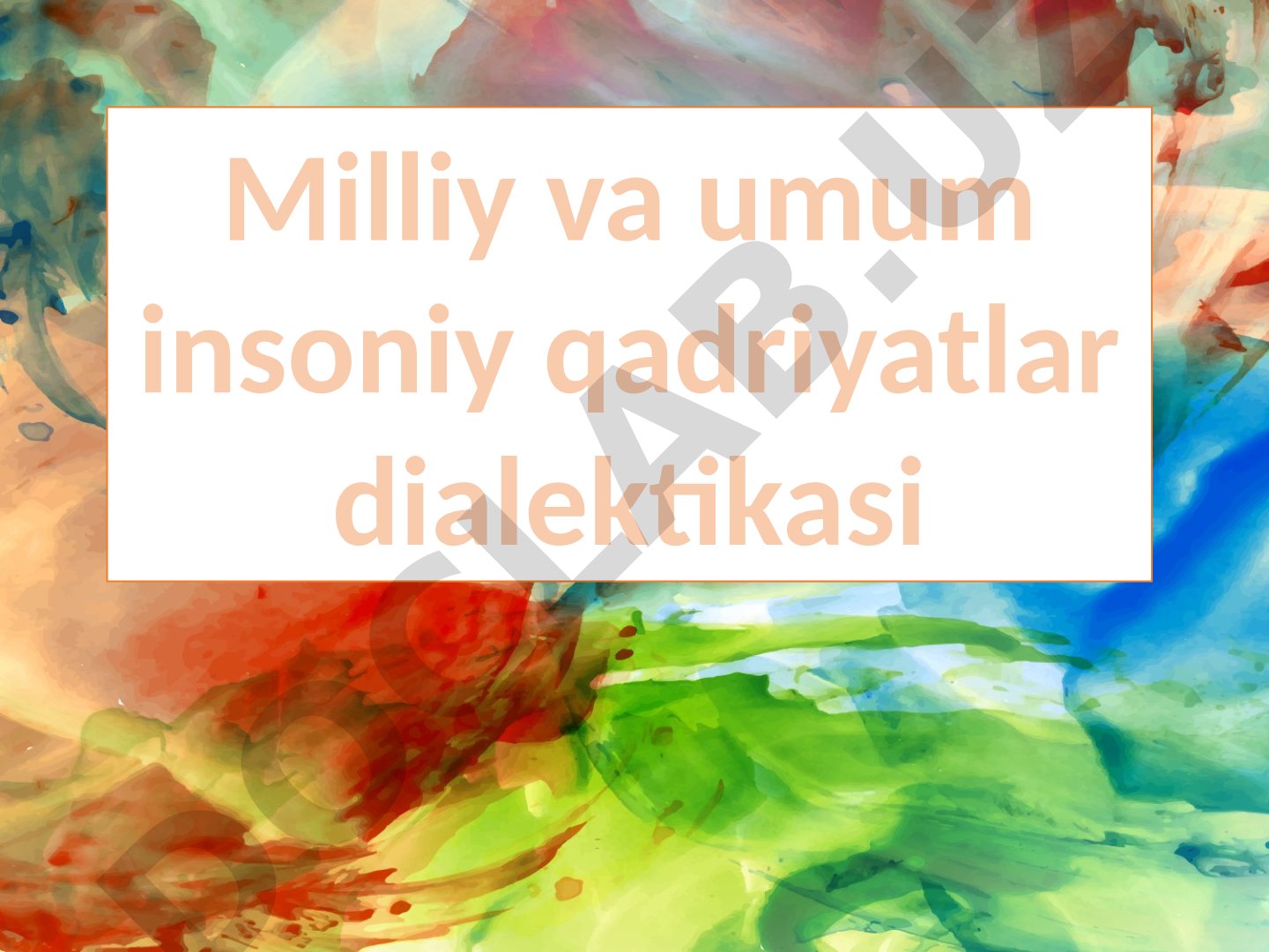 Hozirgi zamon Umumbashariy muammolar va ularning oqibatlari