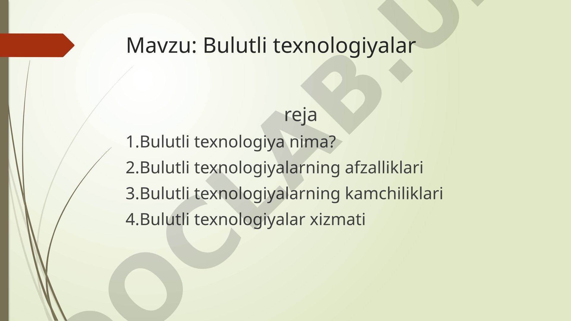 Bulutli texnologiyalar
