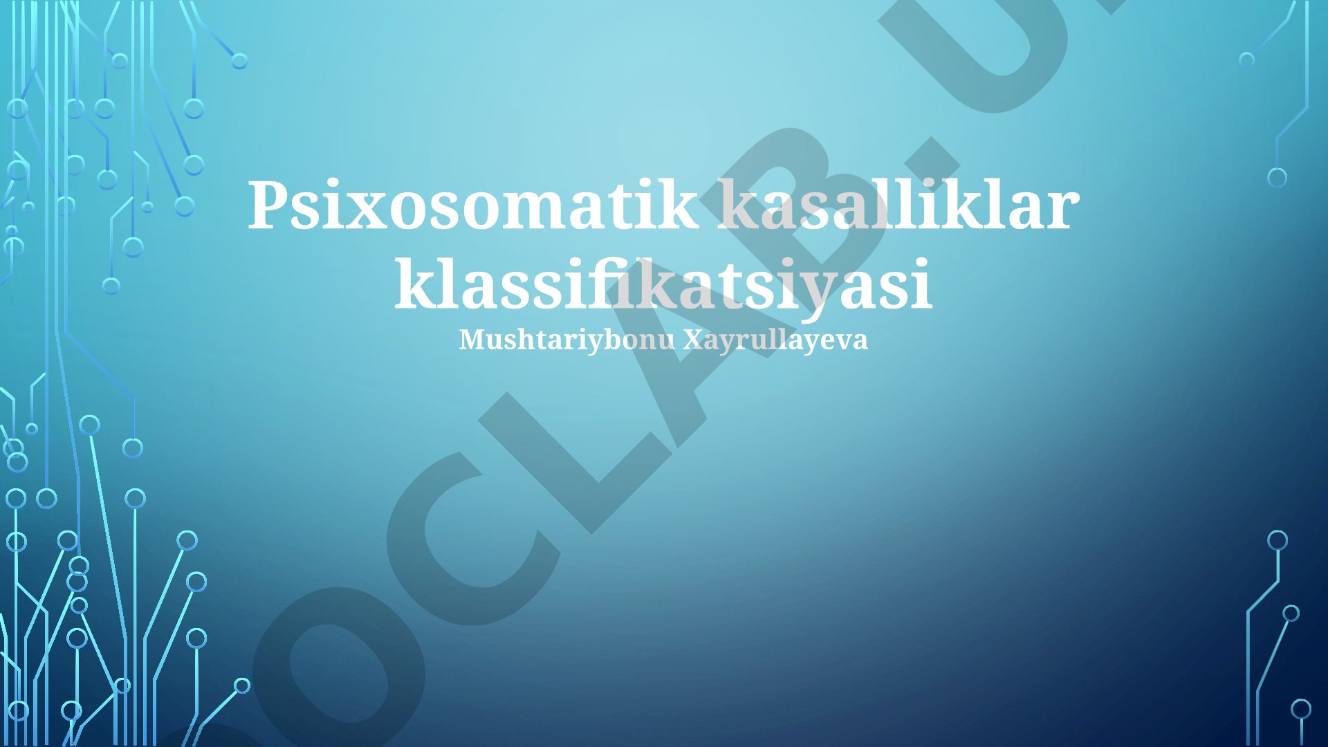 Psixosomatik kasalliklar klassifikatsiyasi