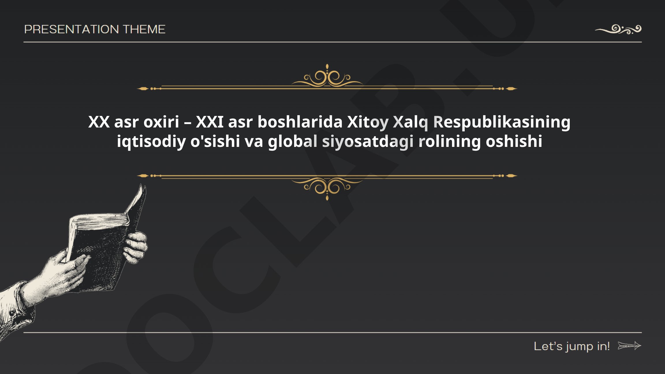 XX asr oxiri – XXI asr boshlarida Xitoy Xalq Respublikasining iqtisodiy o'sishi va global siyosatdagi rolining oshishi