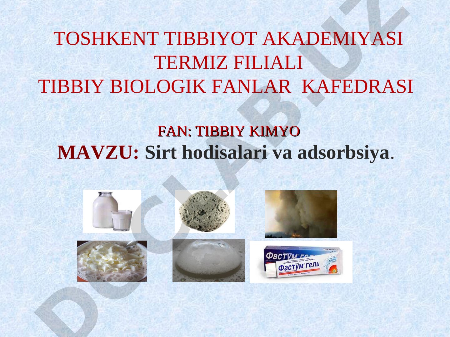 Sirt hodisalari va adsorbsiya