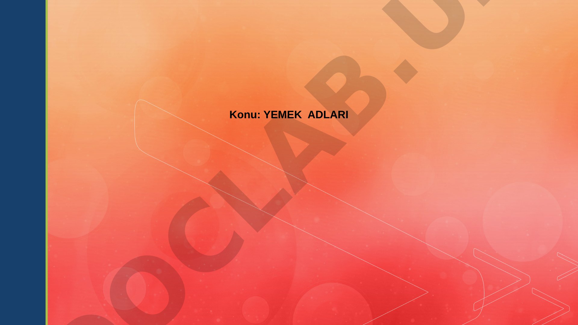 Yemek adları
