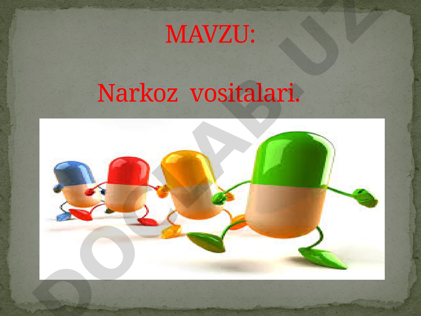 Narkoz vositalari