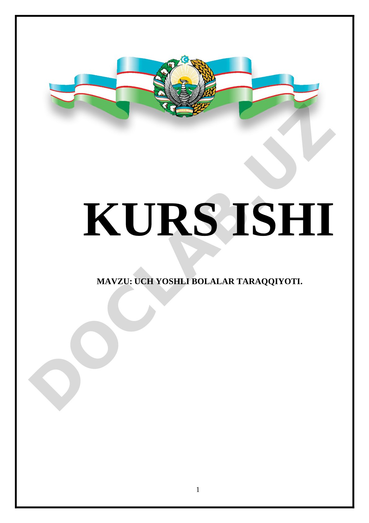 Uch yoshli bolalar taraqqiyoti