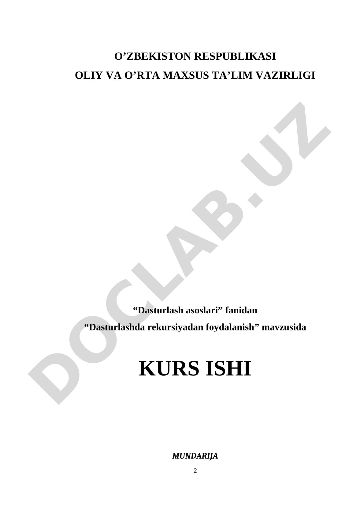 C# tilida rekursiya turlari, ularning qo'llanilishi va amaliy misollar