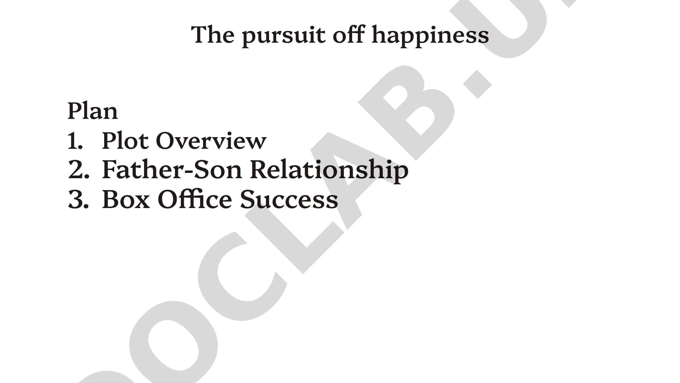 The Pursuit of Happyness: Plot Overview and Analysis