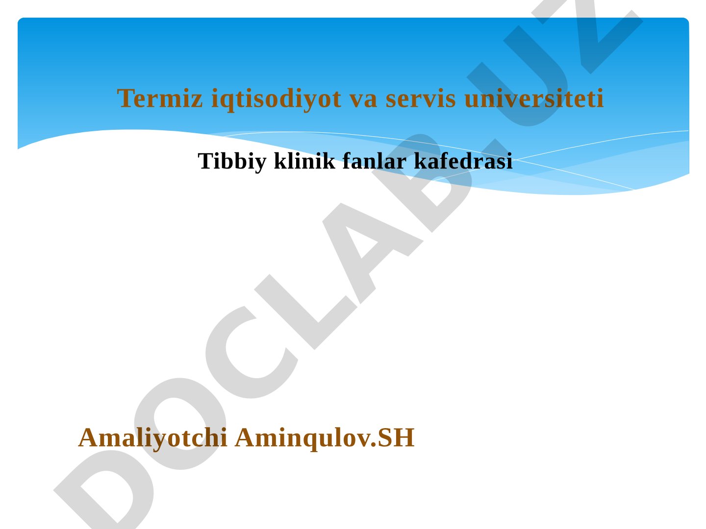 Yiringli-yallig'lanish jarayonlari va kontaminatsiya