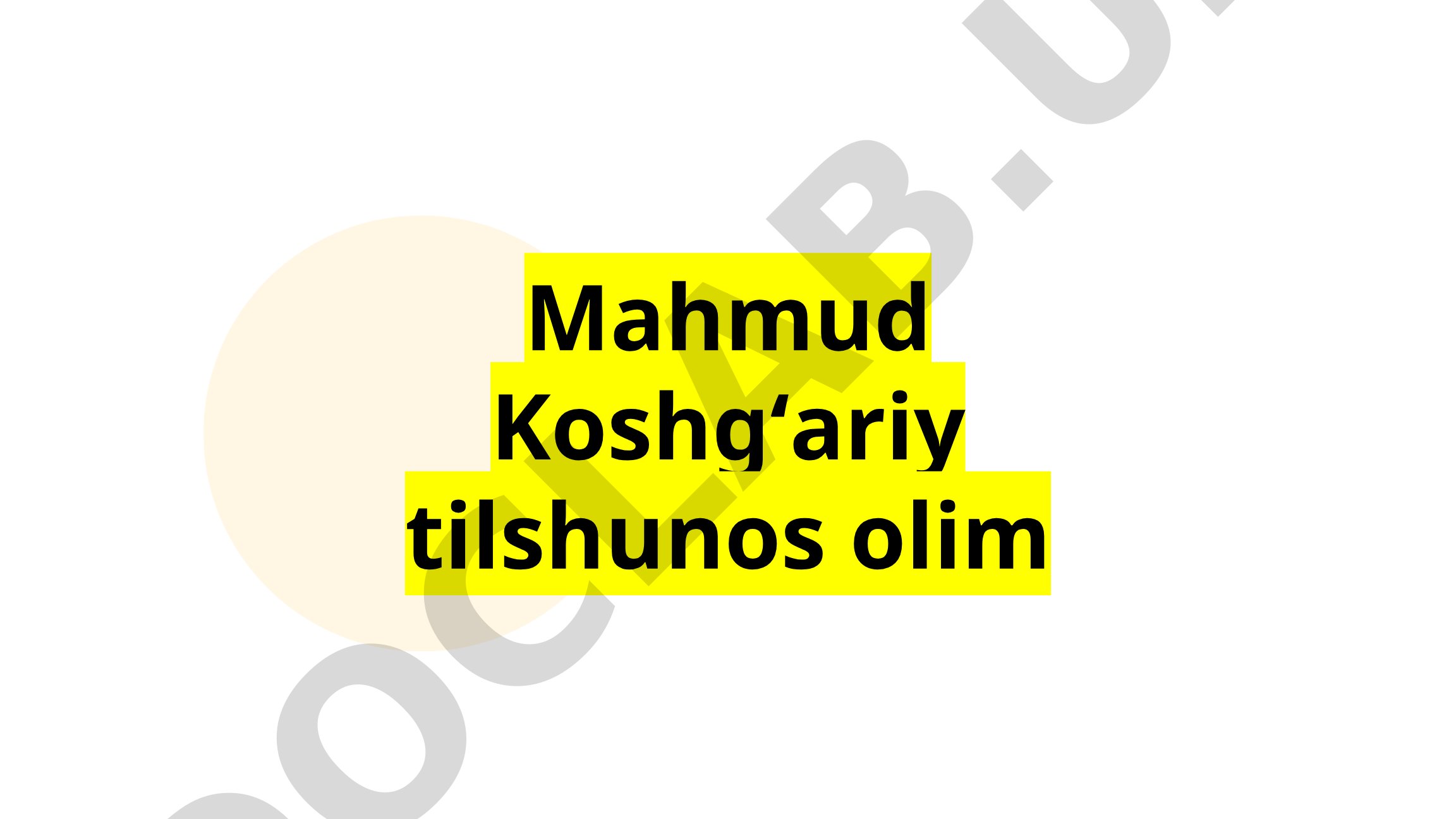 Mahmud Koshgʻariy tilshunos olim