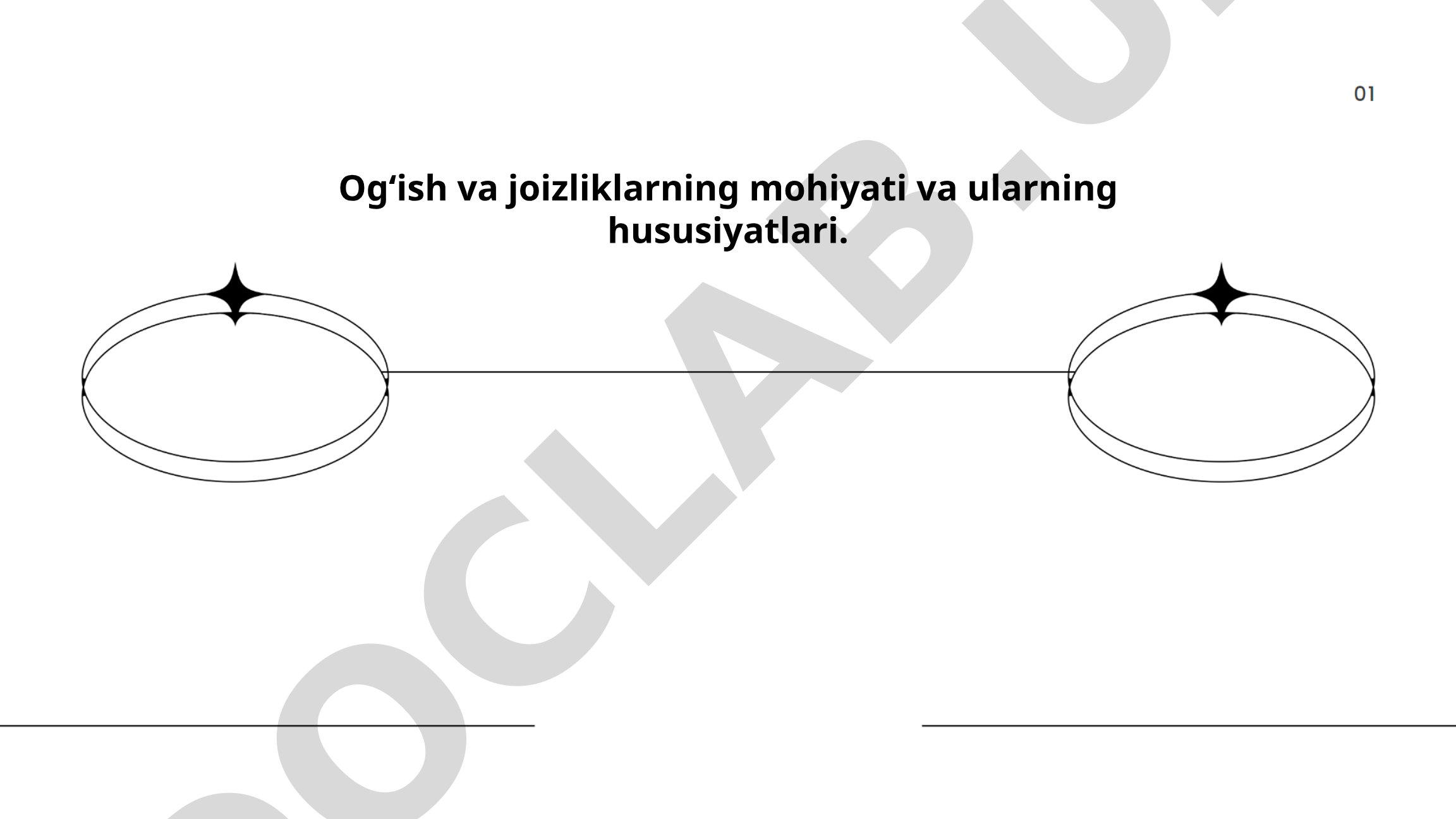 Og‘ish va joizliklarning mohiyati va ularning hususiyatlari