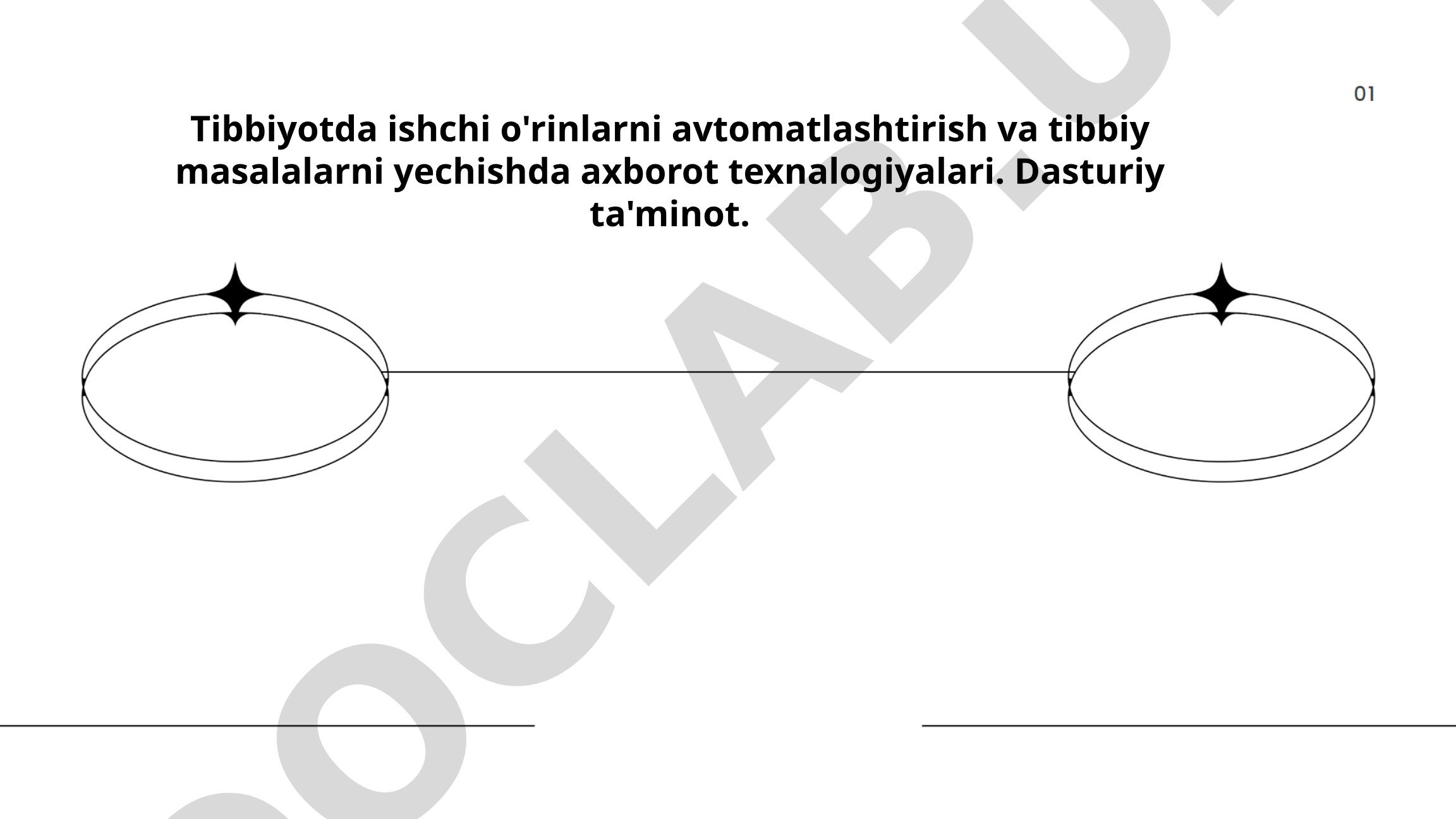 Tibbiyotda ishchi o'rinlarni avtomatlashtirish va tibbiy masalalarni yechishda axborot texnologiyalari