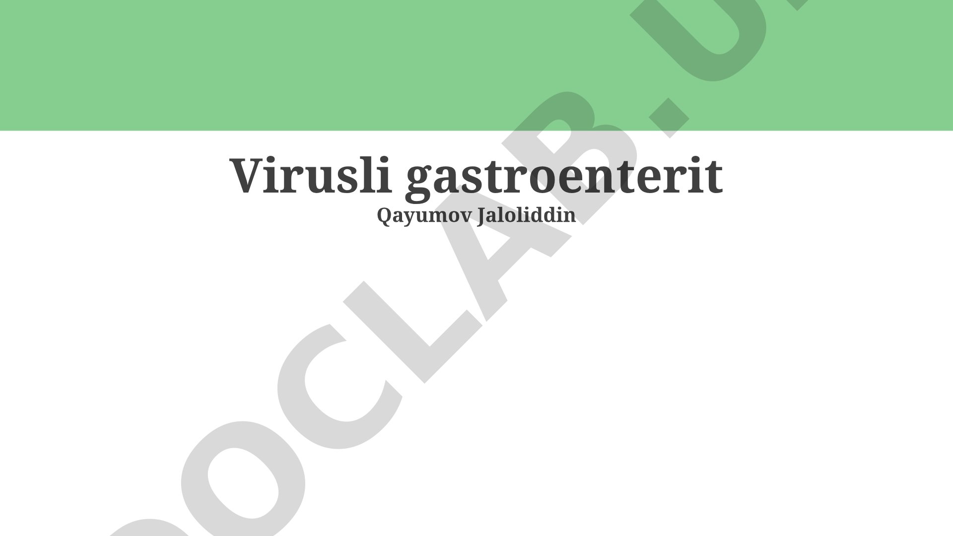 Virusli gastroenterit