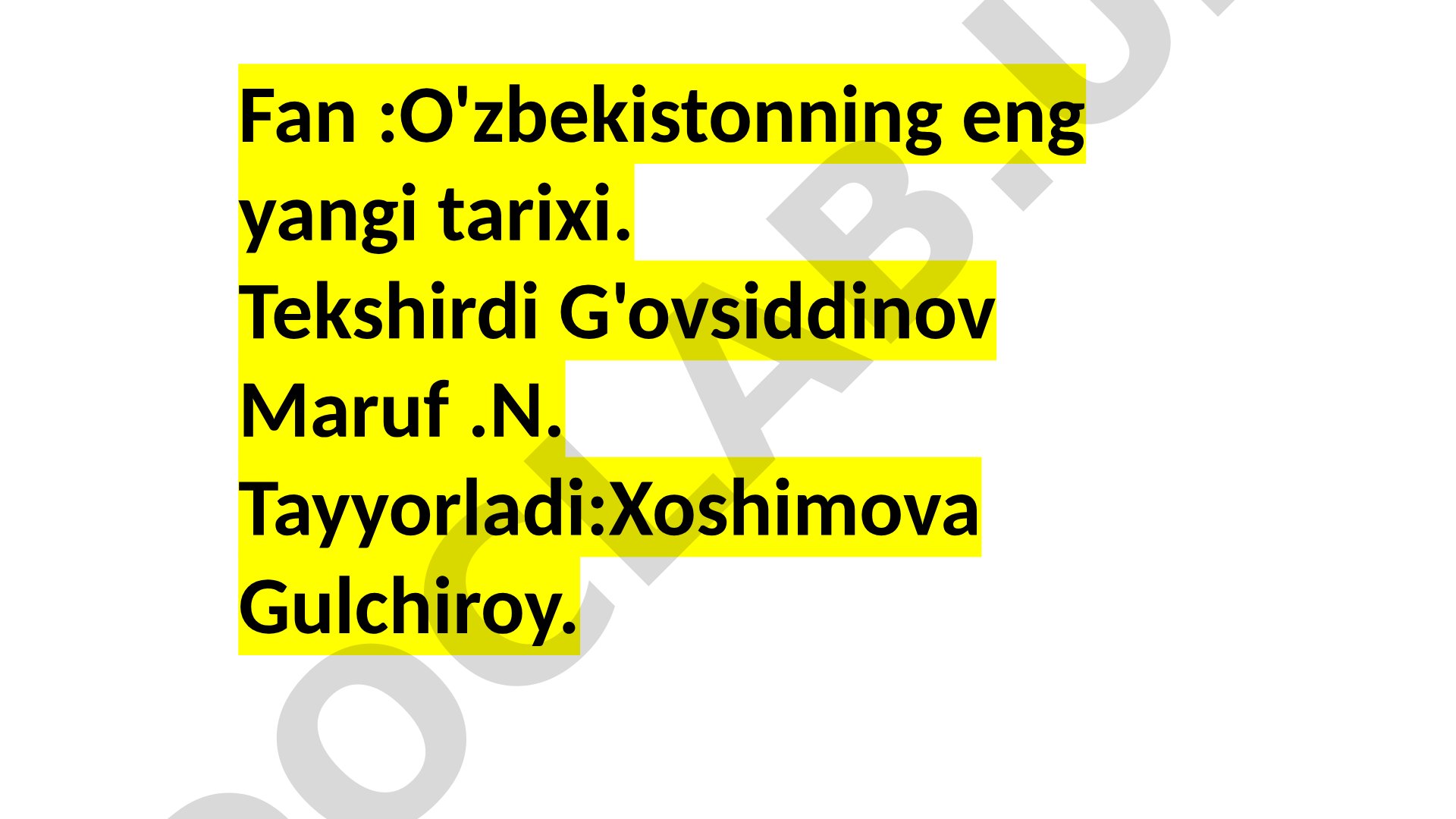 O’zbekistonda demokratik, fuqarolik jamiyati asoslarining shakllanishi, amalga oshirilgan siyosiy islohotlar