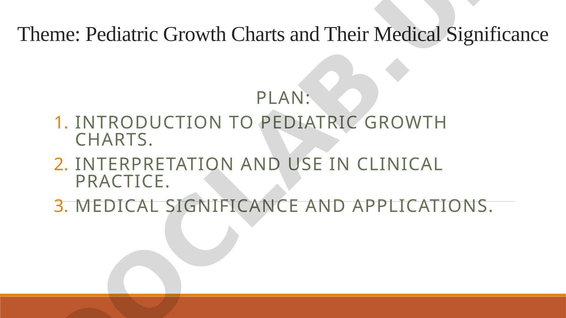 Pediatric Growth Charts and Their Medical Significance