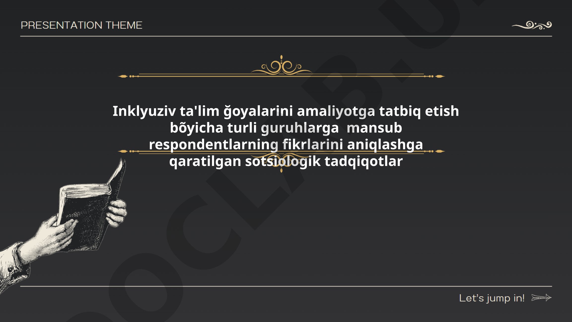 Inklyuziv ta'lim g'oyalarini amaliyotga tatbiq etish bo'yicha sotsiologik tadqiqotlar