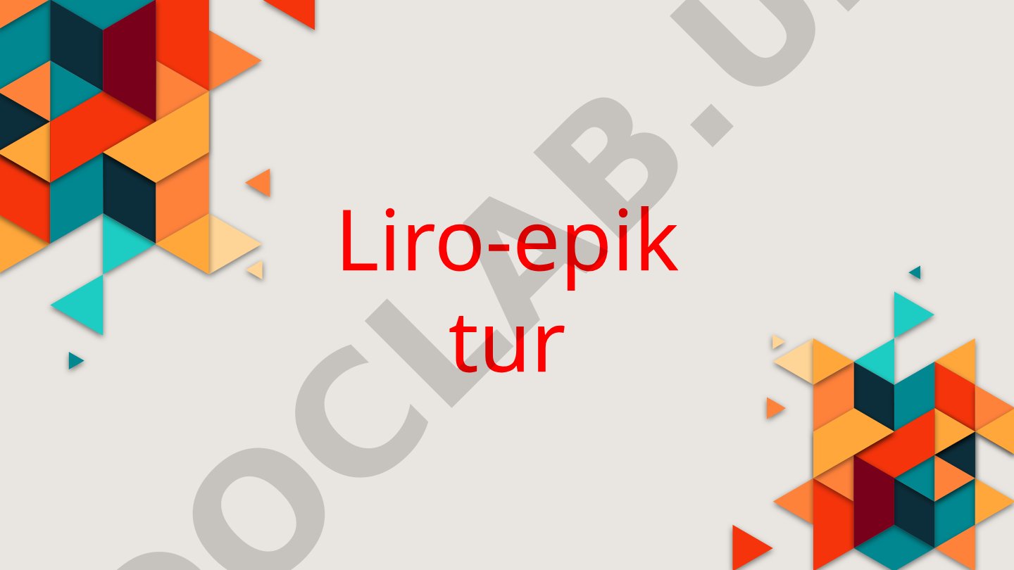 Liro-epik tur tushunchasi, janrlari (ballada, doston) va strukturaviy o'zgarishlar