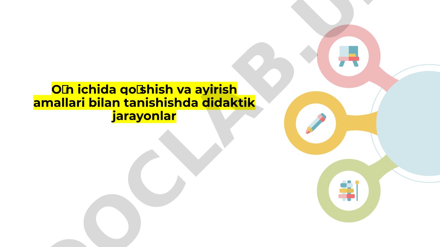 Oʻn ichida qoʻshish va ayirish amallari bilan tanishishda didaktik jarayonlar