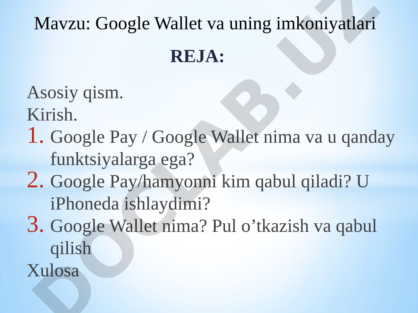 Google Wallet va uning imkoniyatlari