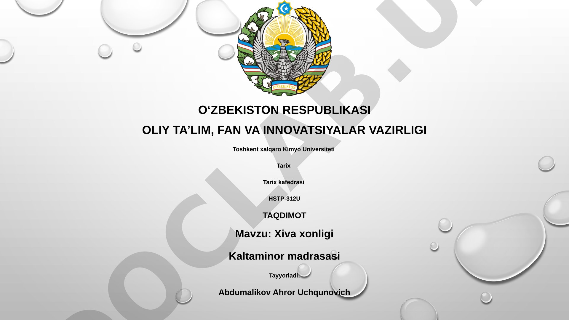 Xiva xonligi Kaltaminor madrasasi
