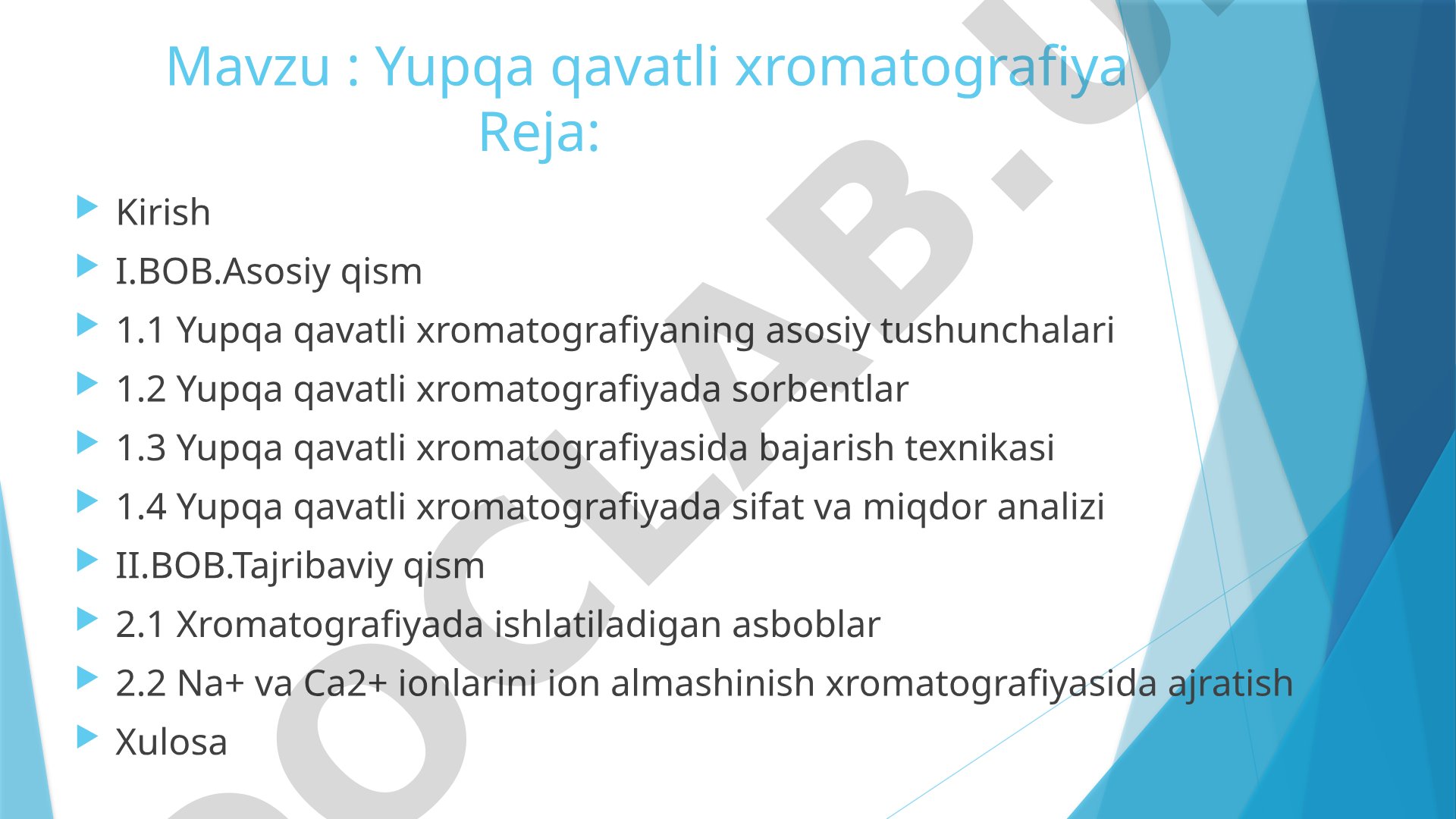 Yupqa qavatli xromatografiya
