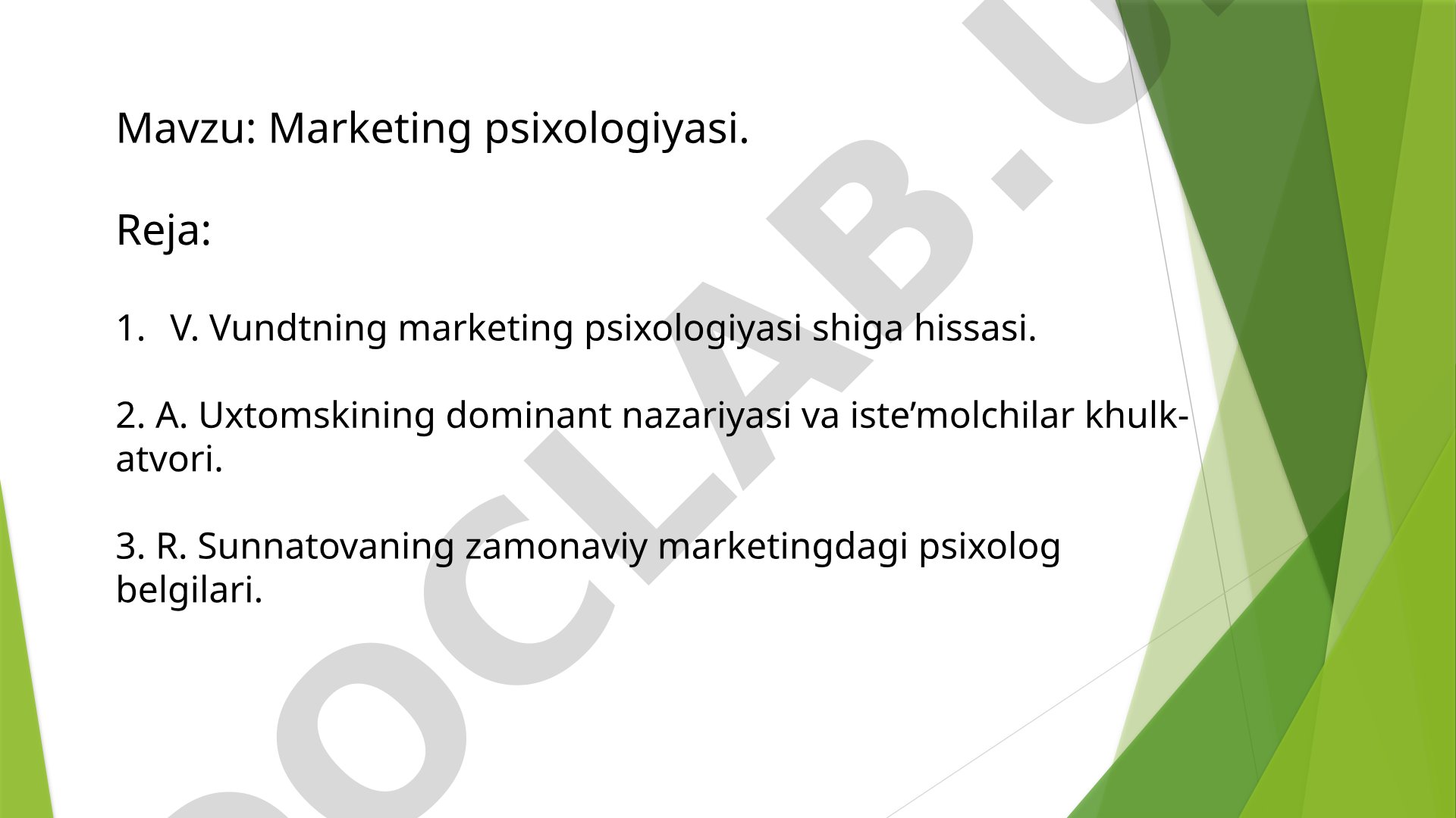 Marketing psixologiyasi