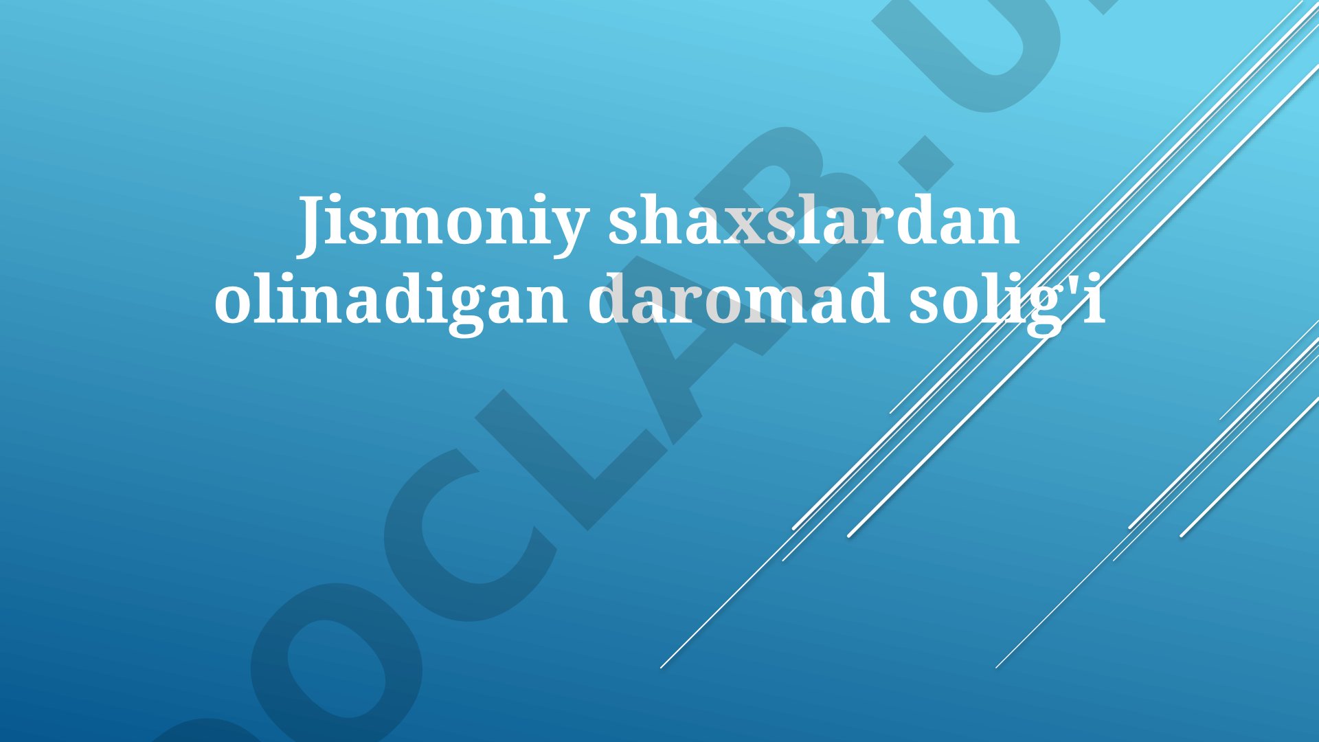 Jismoniy shaxslardan olinadigan daromad solig'i: Asosiy tushunchalar va mexanizmlar