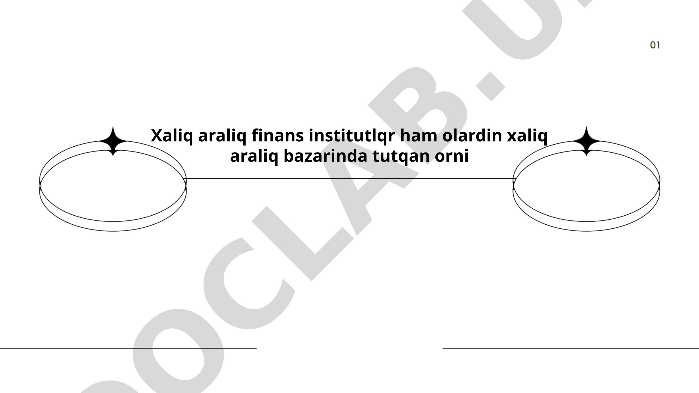 Xalqaro moliyaviy institutlar va ularning xalqaro bozordagi o'rni