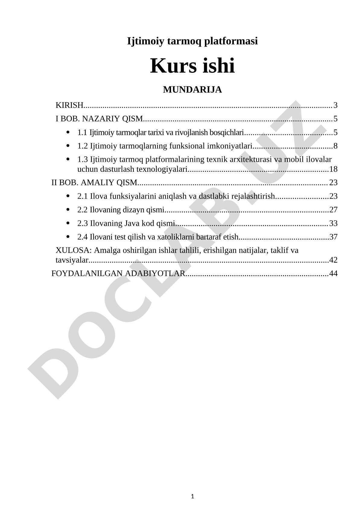 Ijtimoiy tarmoq platformasi