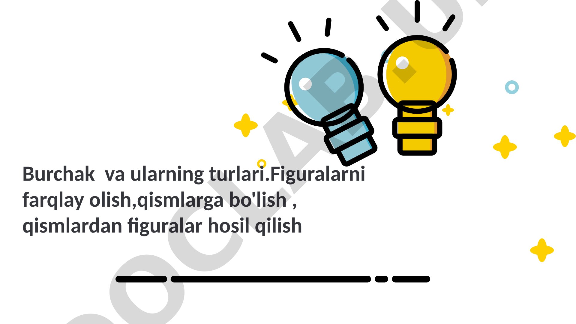Burchak va ularning turlari
