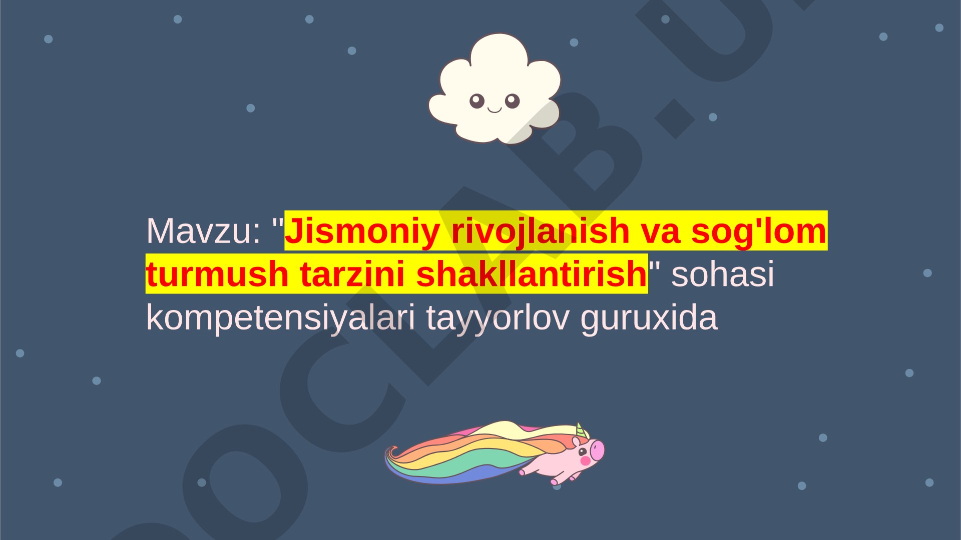 Jismoniy rivojlanish va sog'lom turmush tarzini shakllantirish sohasi kompetensiyalari tayyorlov guruxida