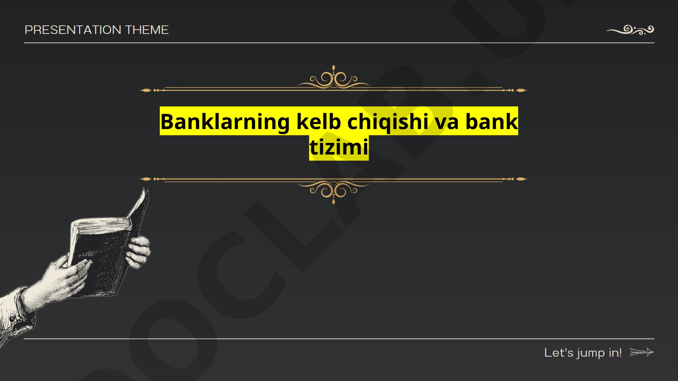 Banklarning kelib chiqishi va bank tizimi