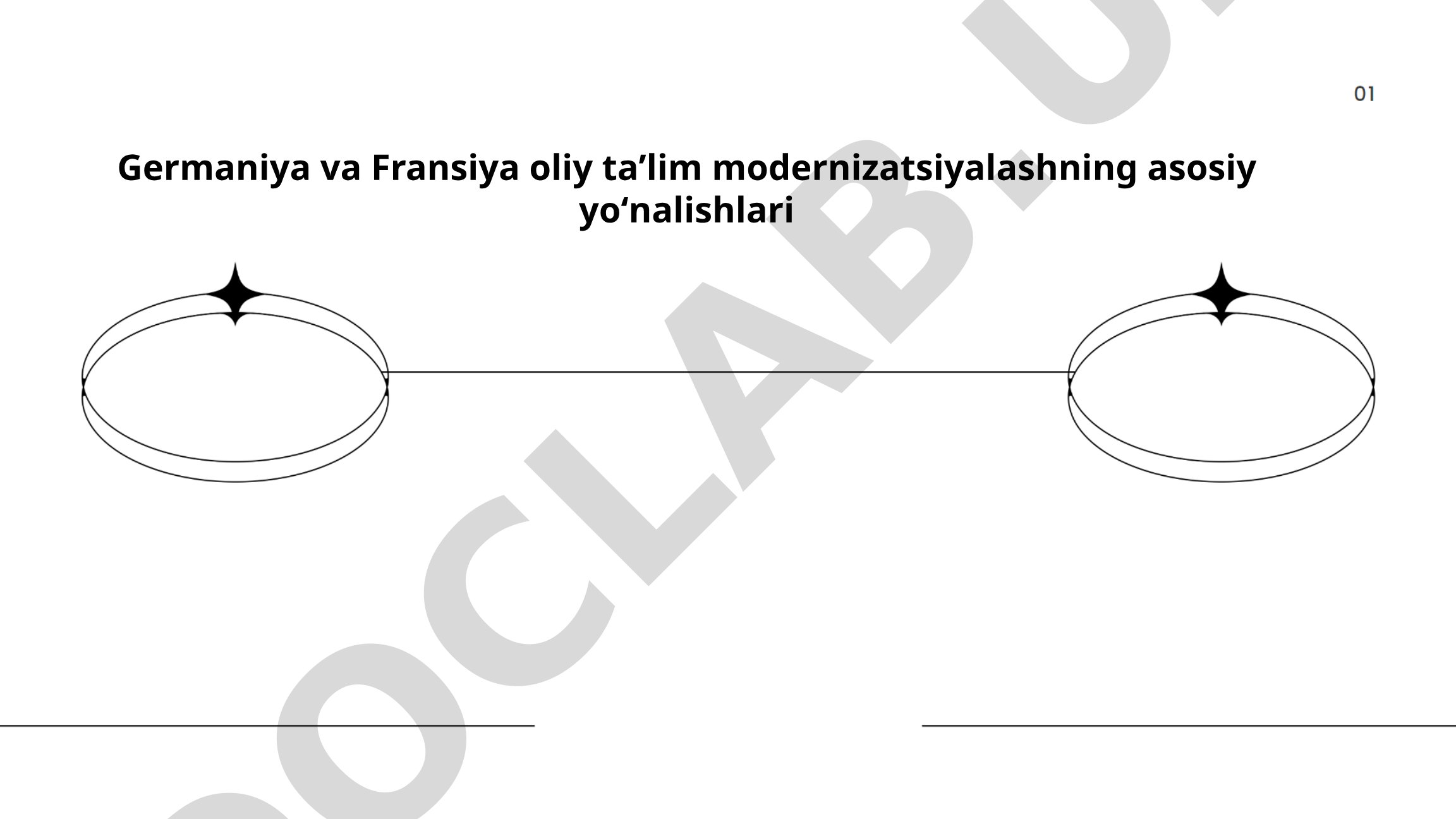 Germaniya va Fransiya oliy taʼlim modernizatsiyalashning asosiy yoʻnalishlari