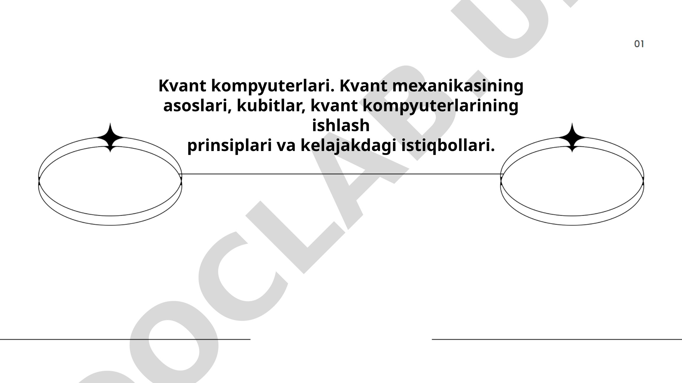 Kvant kompyuterlari: Kvant mexanikasining asoslari, kubitlar, ishlash prinsiplari va istiqbollari