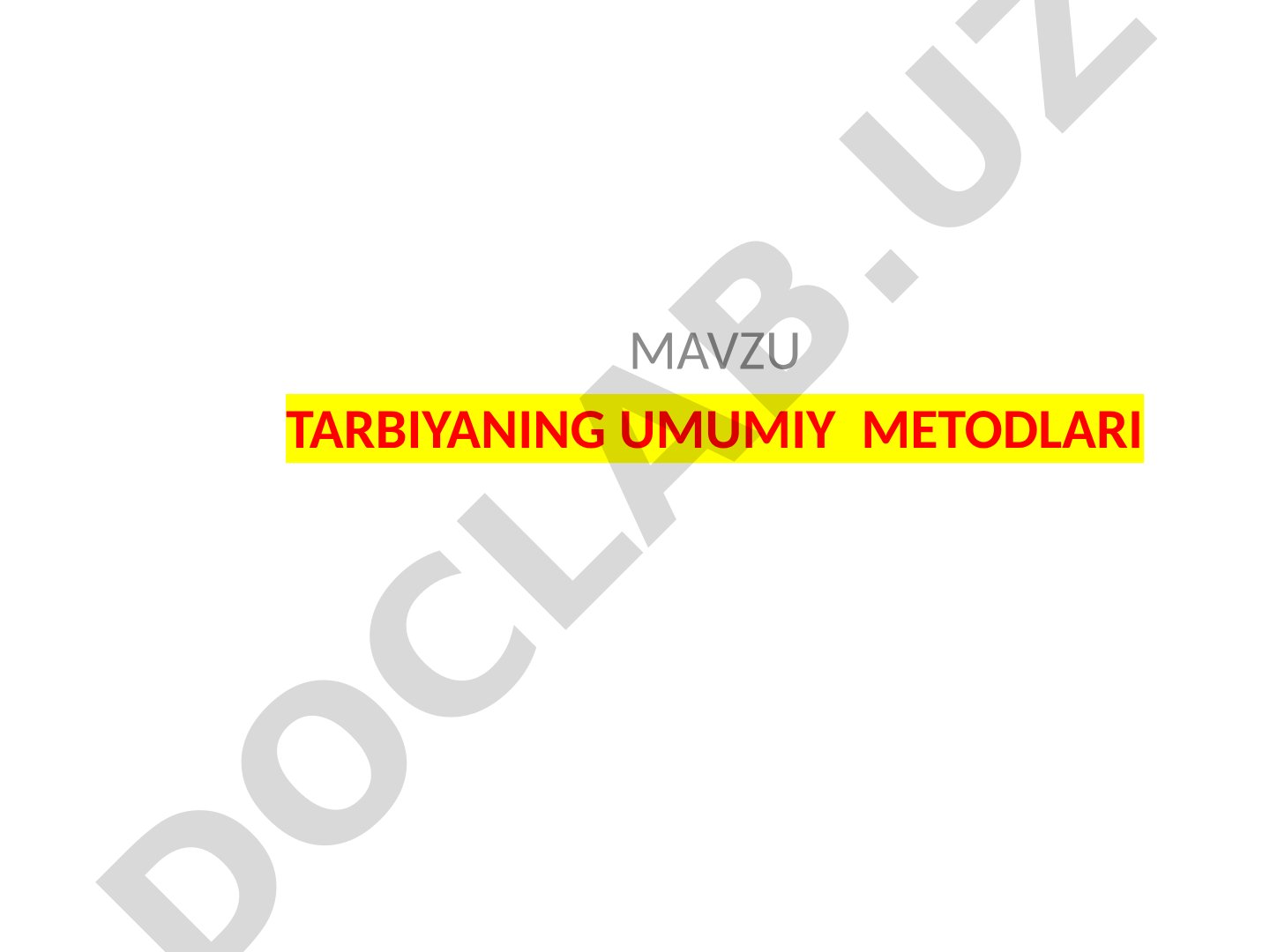 Tarbiya tushunchasi, nazariyasi, metodlari va vositalarining mohiyati yoritilgan