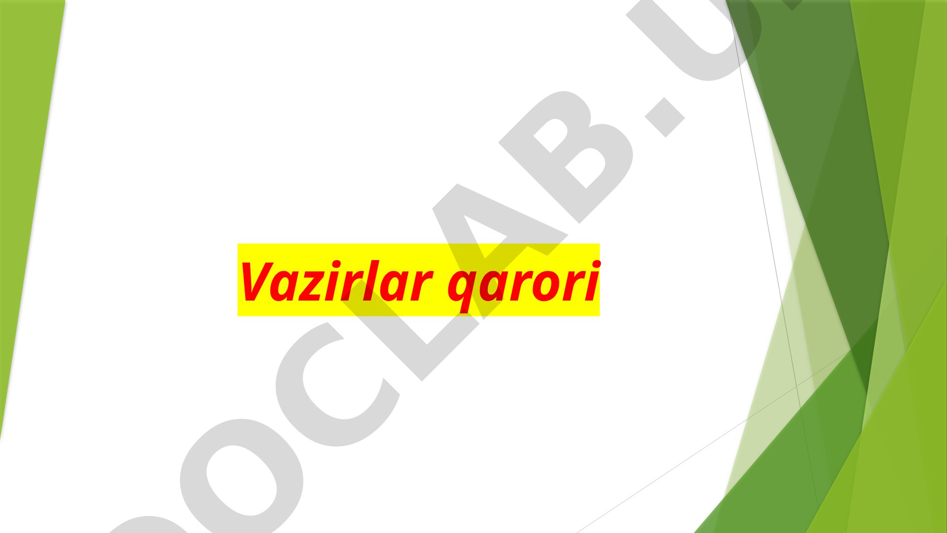 Ilk va Maktabgacha yoshdagi bolalarga qoyiladigan Davlat talablari