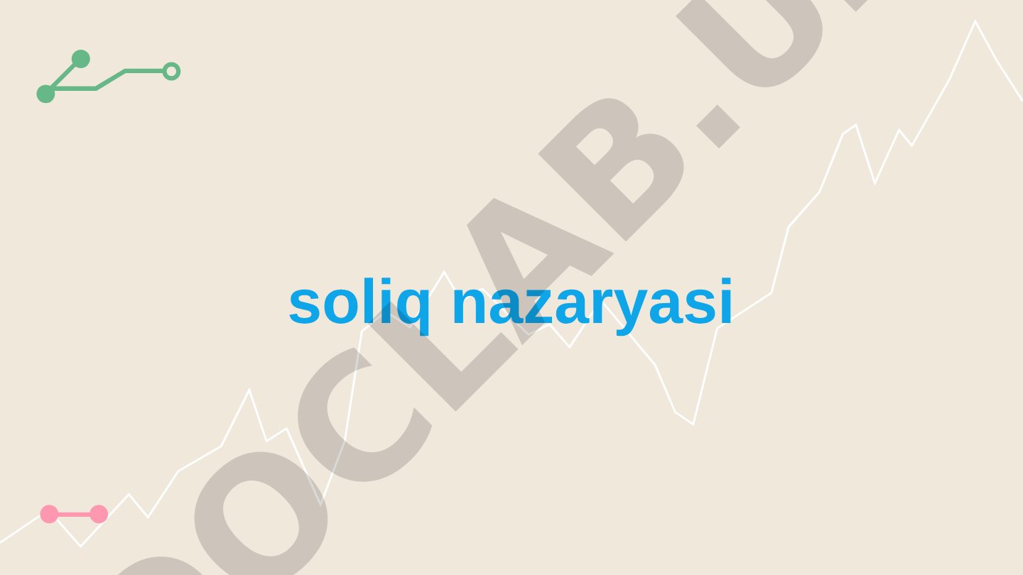 Soliq nazariyasi