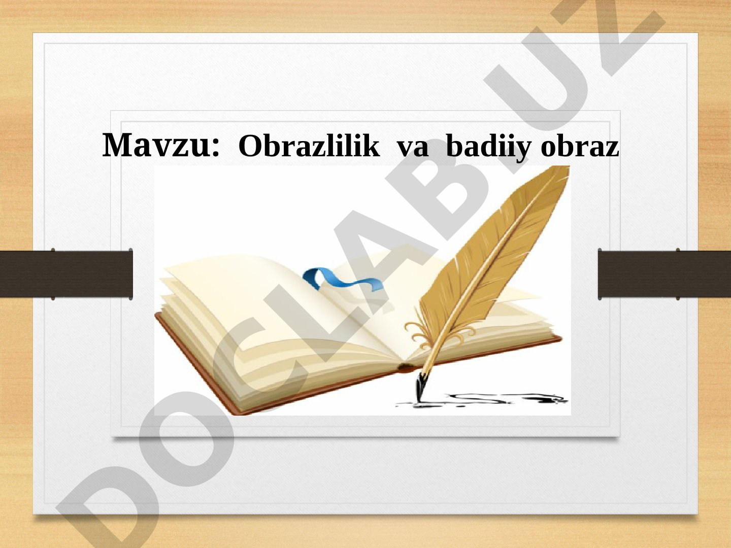 Obrazlilik va badiiy obraz