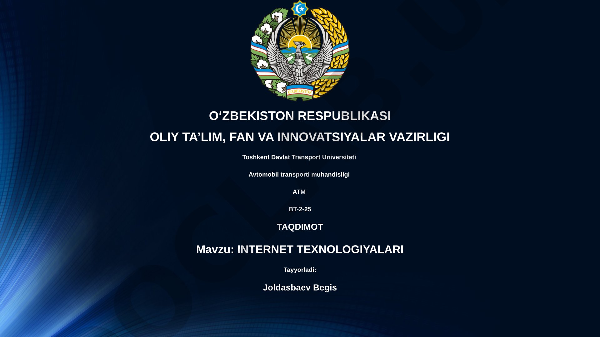 Internet texnologiyalari
