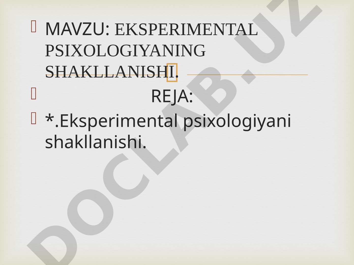 Eksperimental psixologiyaning shakllanishi tarixi, I.Kant va F.Gerbartning qarashlari