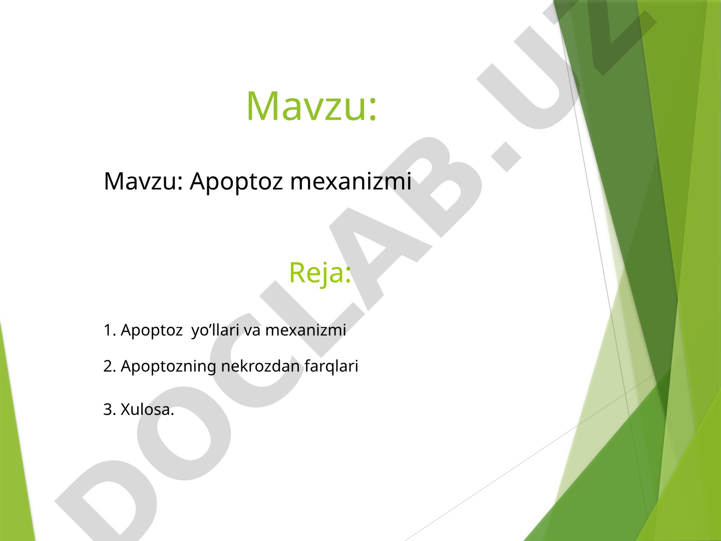Apoptoz mexanizmi
