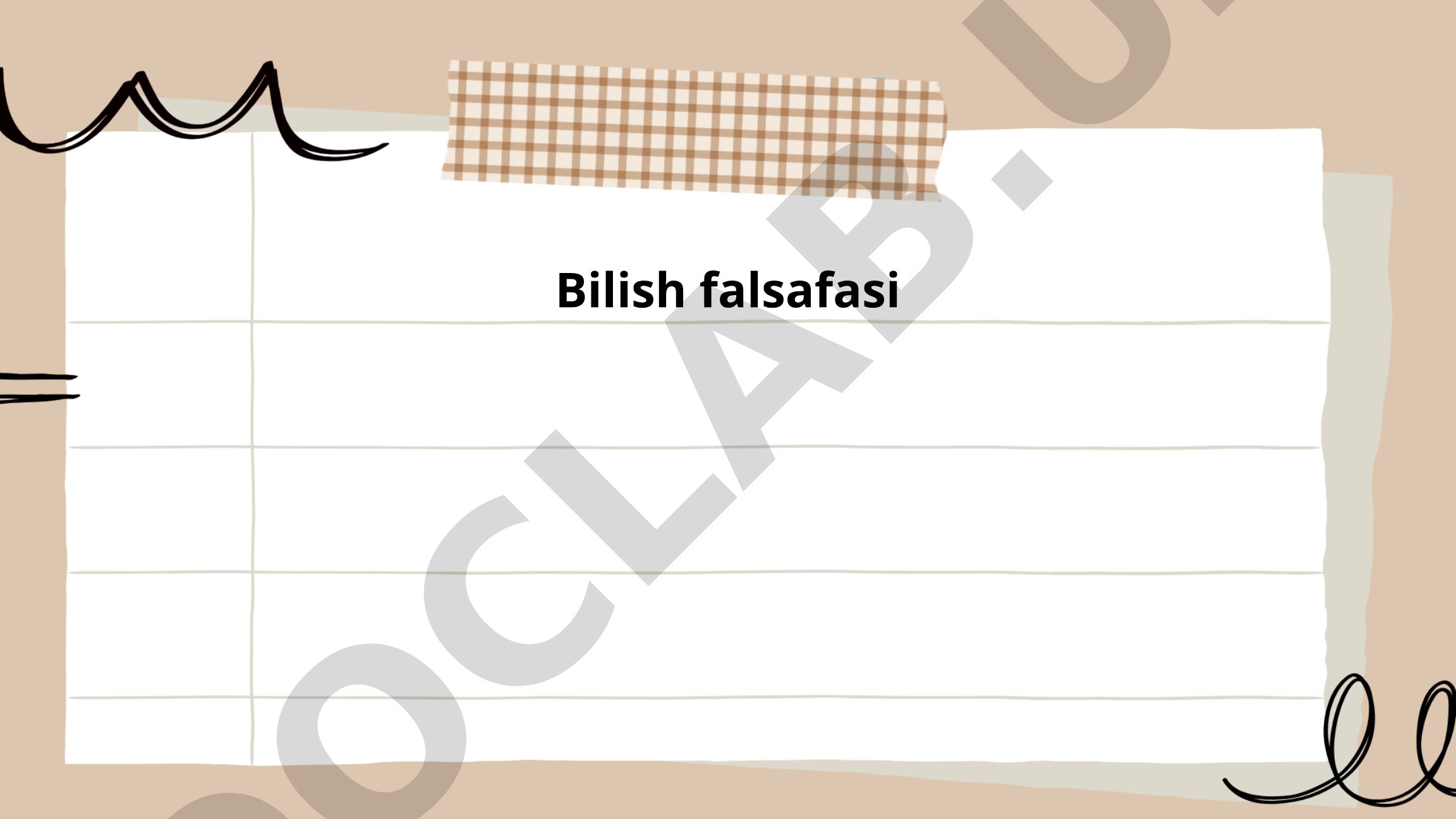 Bilish falsafasi