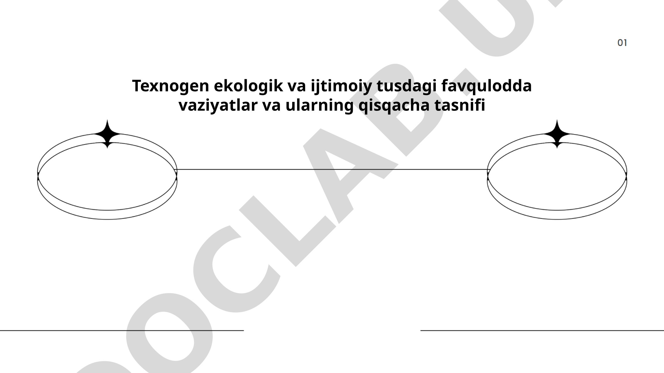 Texnogen ekologik va ijtimoiy tusdagi favqulodda vaziyatlar va ularning qisqacha tasnifi
