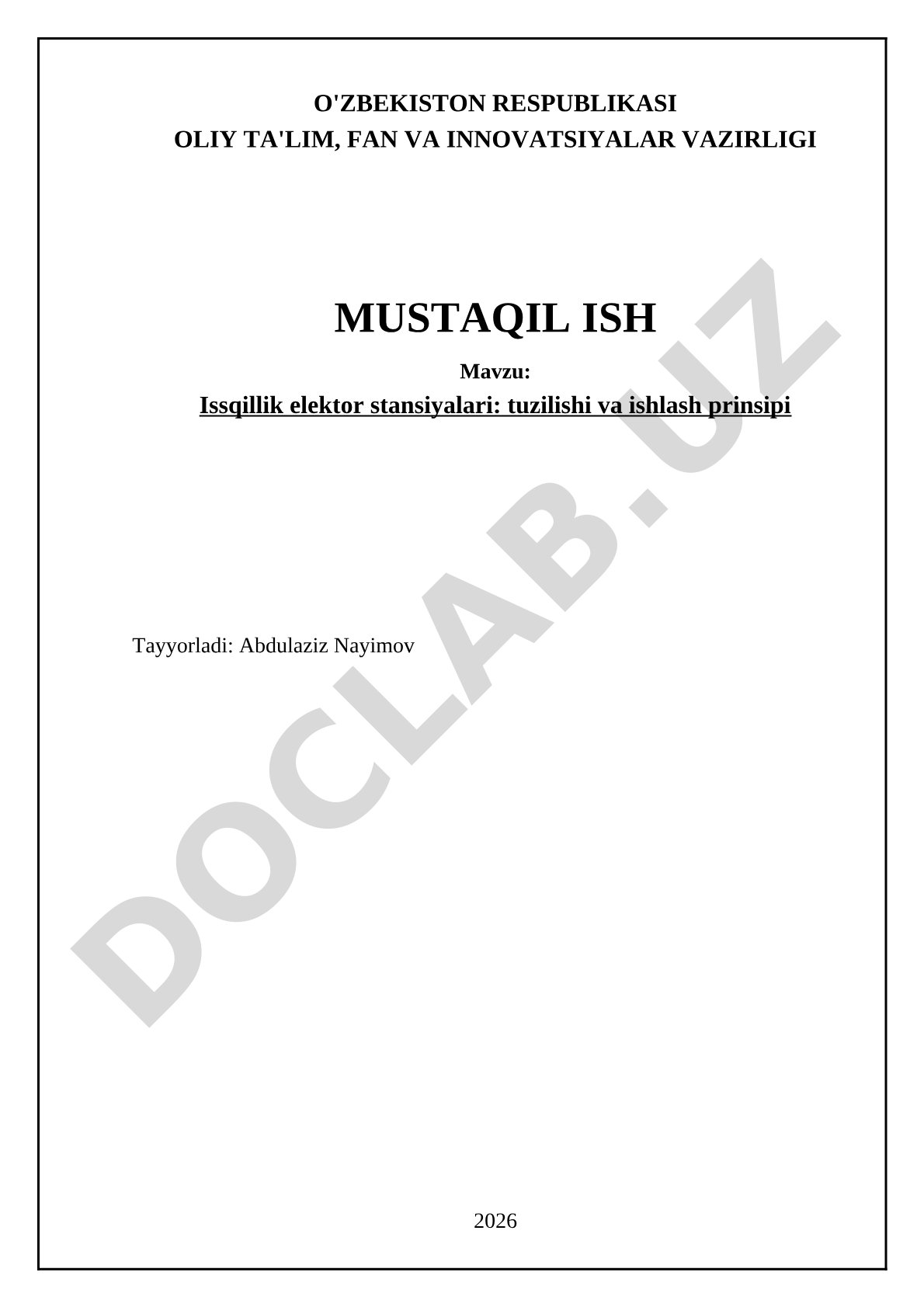 Issiqlik elektr stansiyalari: tuzilishi va ishlash prinsipi