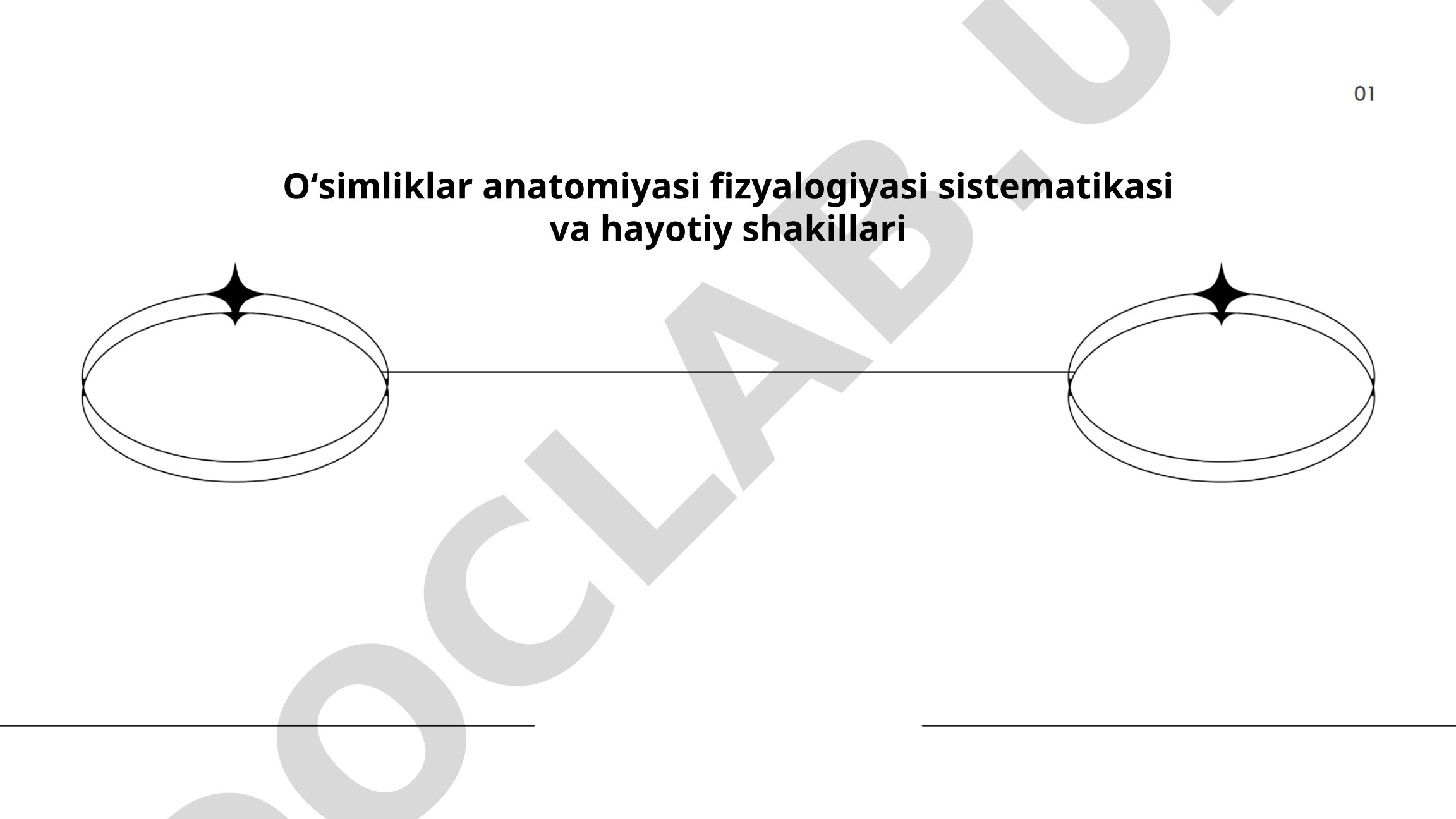 O'simliklar anatomiyasi fiziologiyasi sistematikasi va hayotiy shakillari