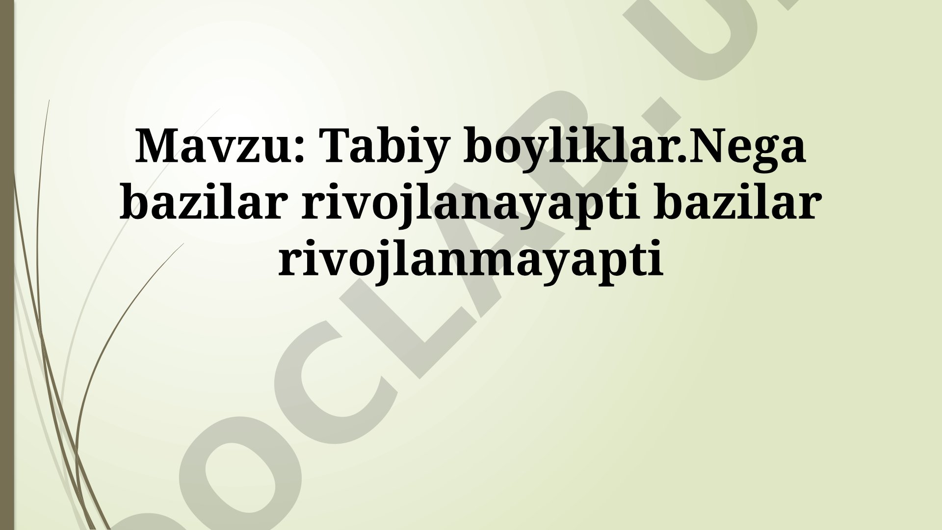 Tabiiy boyliklar: nega ba'zilar rivojlanayapti, ba'zilar rivojlanmayapti