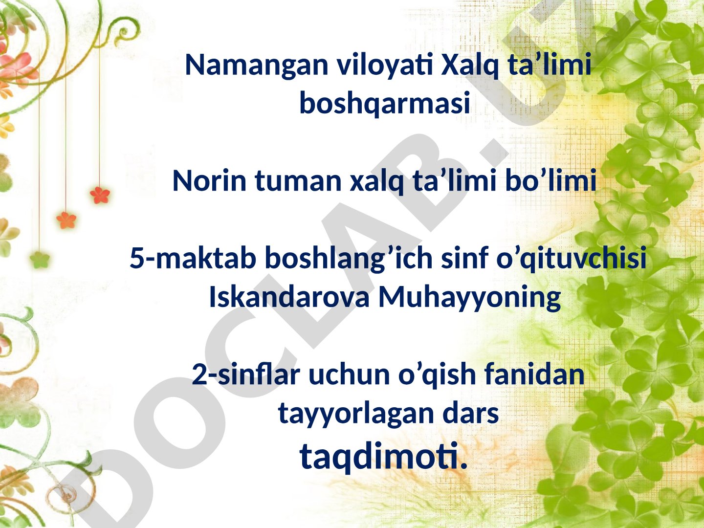Qaldirg'och bilan beshiktervatar (Ertak)