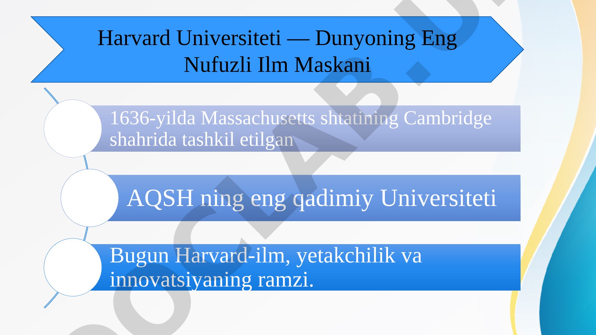 Harvard Universiteti — Dunyoning Eng Nufuzli Ilm Maskani