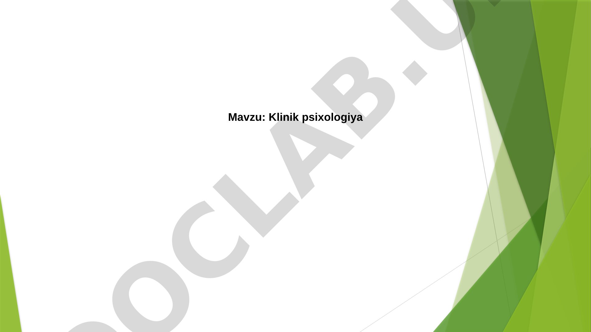 Klinik psixologiya