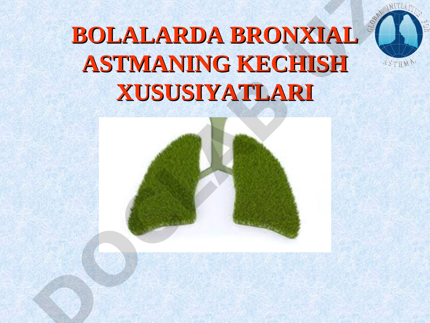 Bolalarda bronxial astmaning kechish xususiyatlari