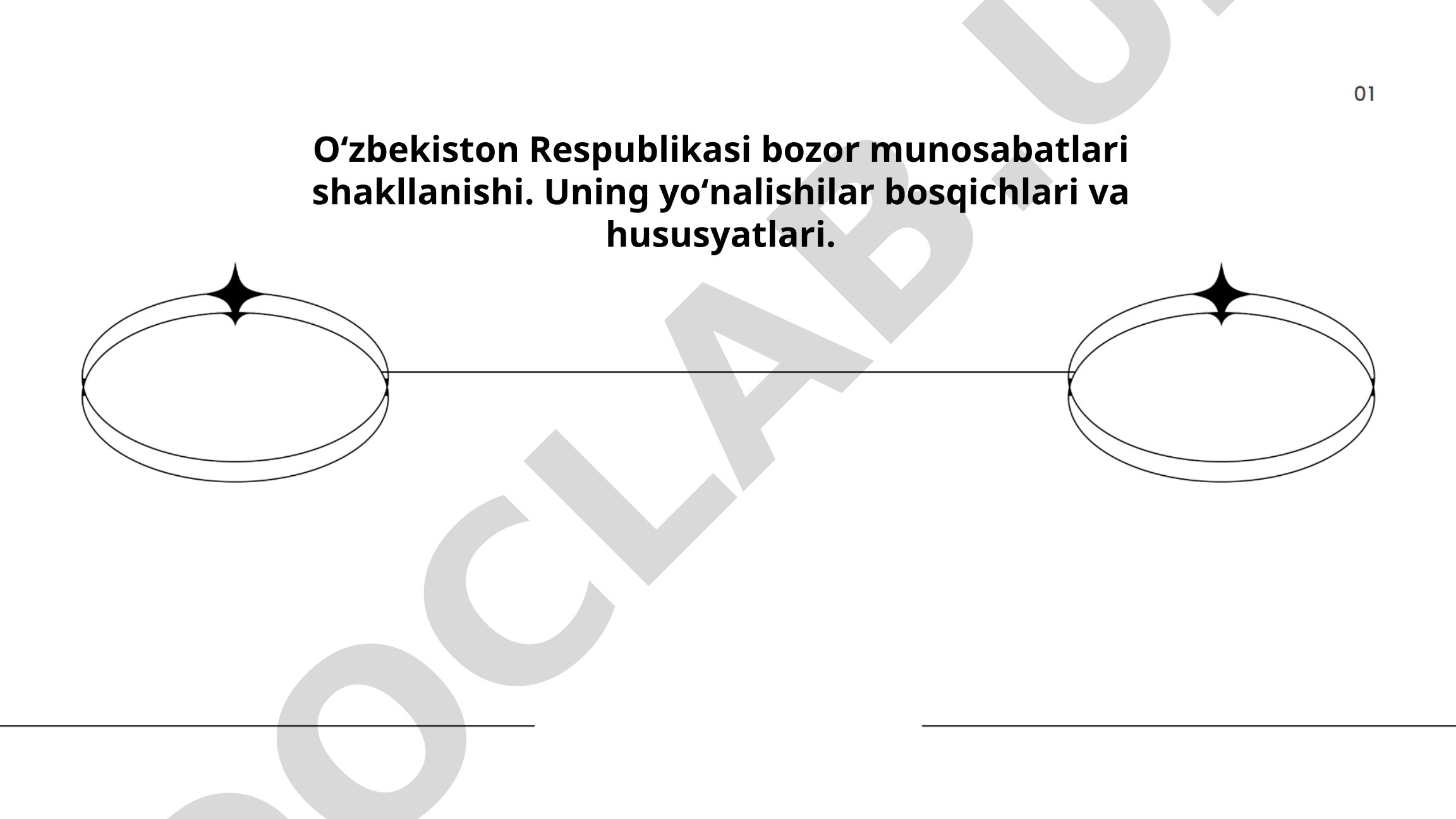 Oʻzbekiston Respublikasi bozor munosabatlari shakllanishi. Uning yoʻnalishilar bosqichlari va hususyatlari.