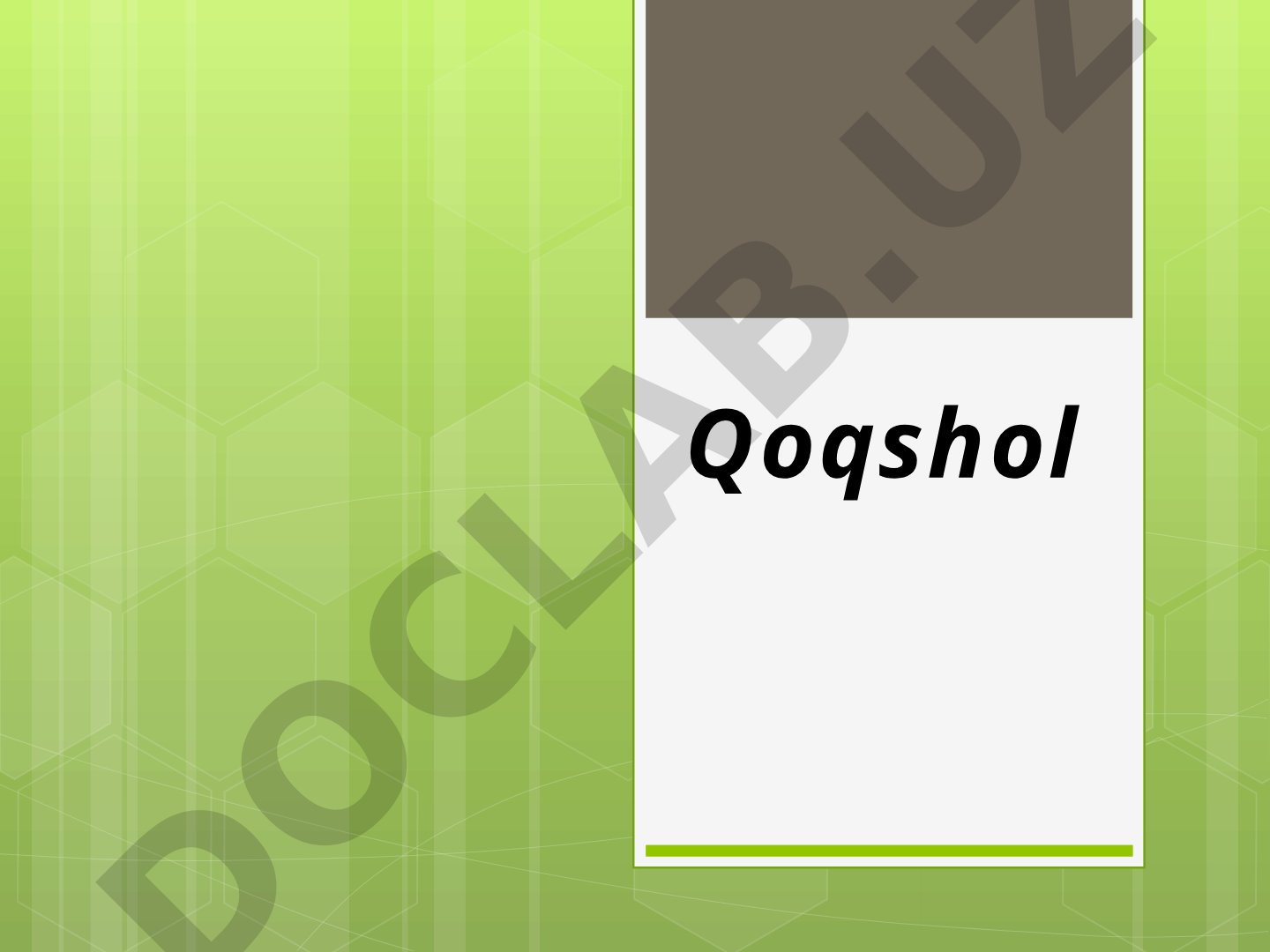 Patogenning yuqishi kontakt mexanizm orqali sodir boʻladi